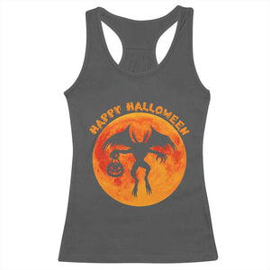 Funny Halloween Mothman Cryptid Creatures Racerback Tank Top TS11 Dark Heather Print Your Wear