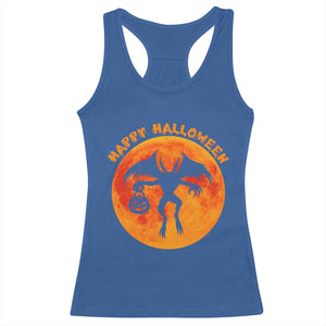 Funny Halloween Mothman Cryptid Creatures Racerback Tank Top TS11 Royal Blue Print Your Wear