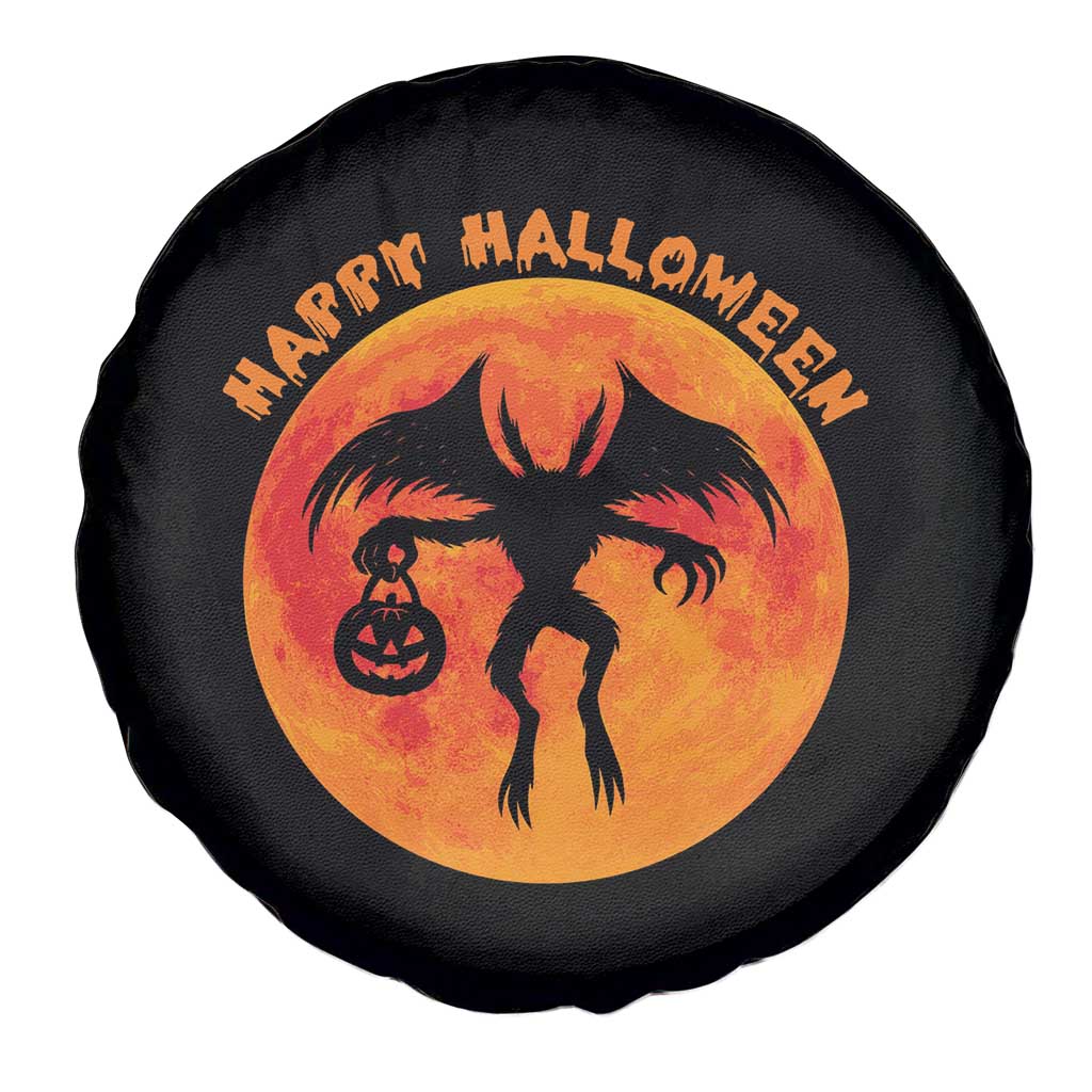 Funny Halloween Mothman Cryptid Creatures Spare Tire Cover TS11 Print Your Wear