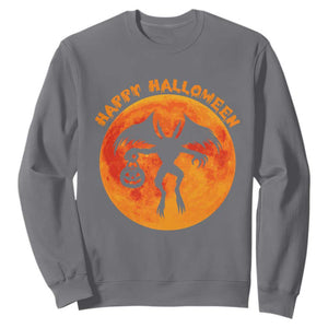 Funny Halloween Mothman Cryptid Creatures Sweatshirt TS11 Charcoal Print Your Wear