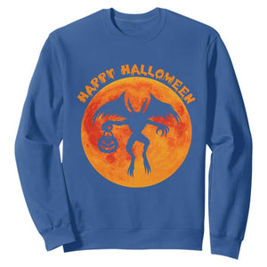 Funny Halloween Mothman Cryptid Creatures Sweatshirt TS11 Royal Blue Print Your Wear