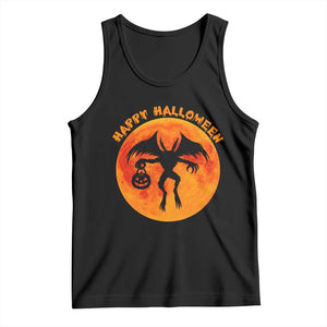 Funny Halloween Mothman Cryptid Creatures Tank Top TS11 Black Print Your Wear