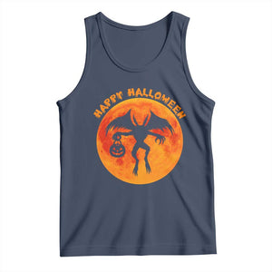 Funny Halloween Mothman Cryptid Creatures Tank Top TS11 Navy Print Your Wear