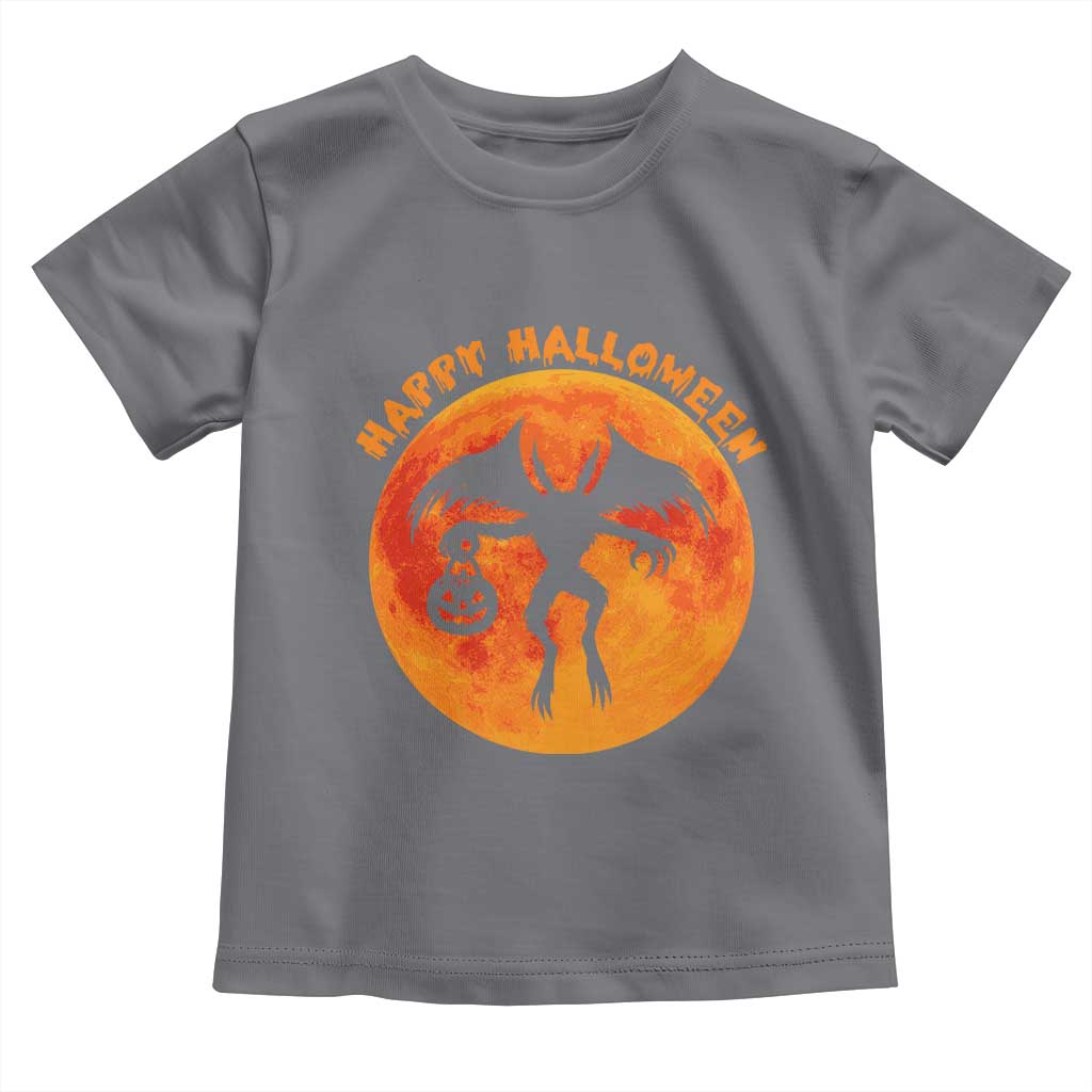 Funny Halloween Mothman Cryptid Creatures Toddler T Shirt TS11 Charcoal Print Your Wear