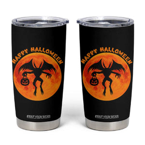 Funny Halloween Mothman Cryptid Creatures Tumbler Cup TS11 Black Print Your Wear