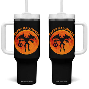 Funny Halloween Mothman Cryptid Creatures Tumbler With Handle TS11 One Size: 40 oz Black Print Your Wear