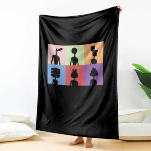 Funny Siren Head Throw Blanket Supernatural Cryptid Horror Monster TS11 Print Your Wear