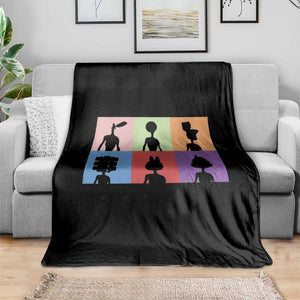 Funny Siren Head Throw Blanket Supernatural Cryptid Horror Monster TS11 Print Your Wear