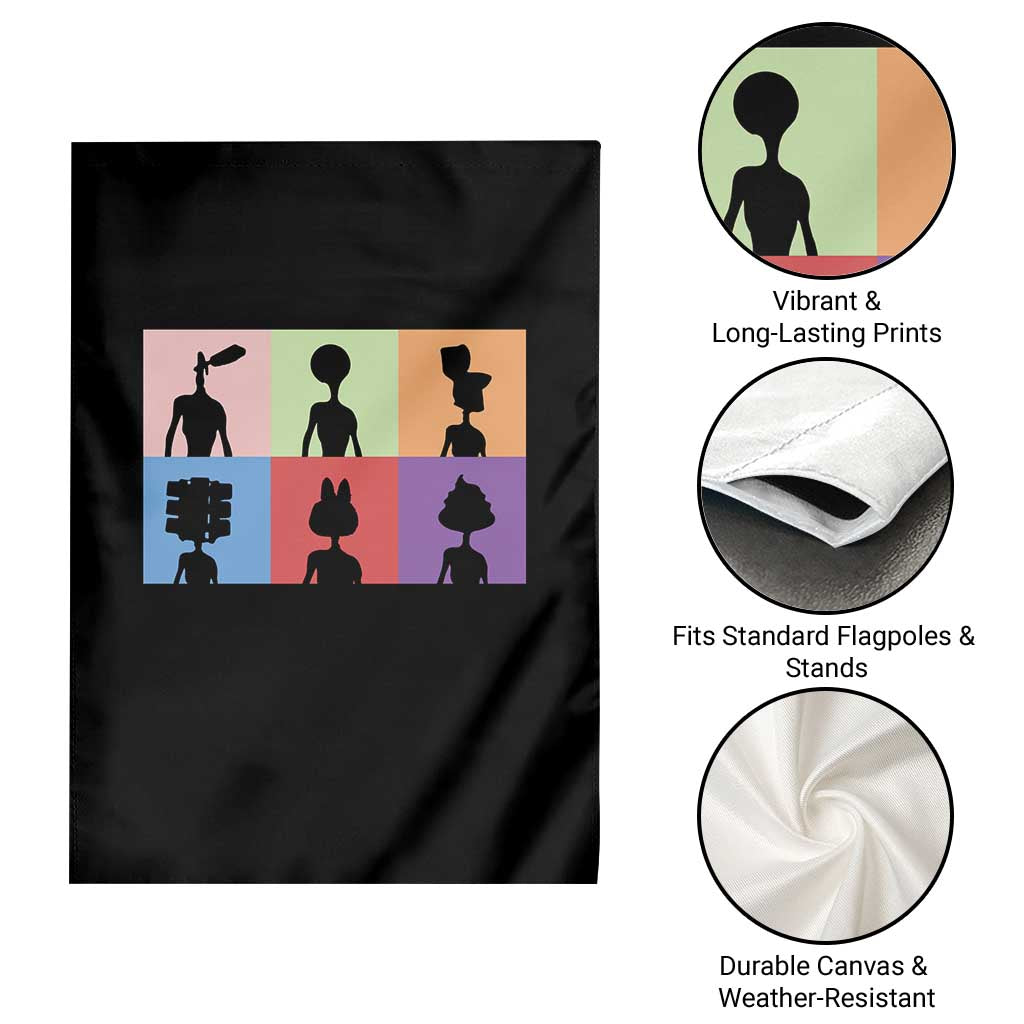 Funny Siren Head Garden Flag Supernatural Cryptid Horror Monster TS11 Print Your Wear
