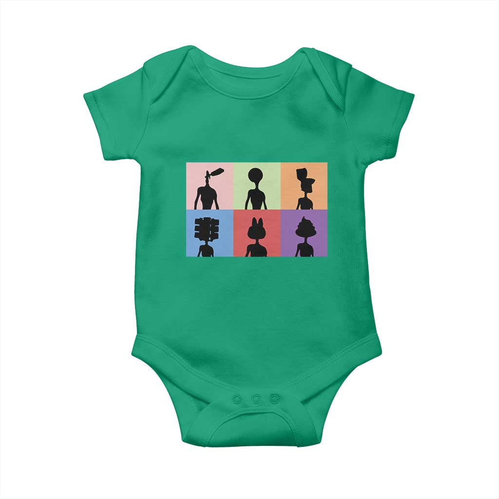Funny Siren Head Baby Onesie Supernatural Cryptid Horror Monster TS11 Irish Green Print Your Wear