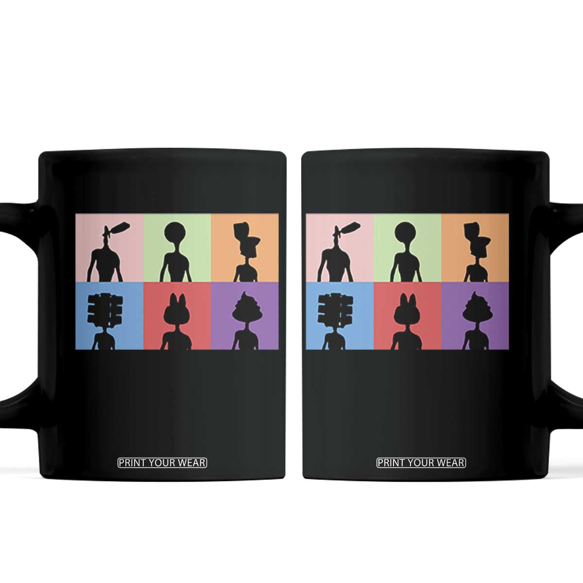 Funny Siren Head Coffee Mug Supernatural Cryptid Horror Monster TS11 Black Print Your Wear