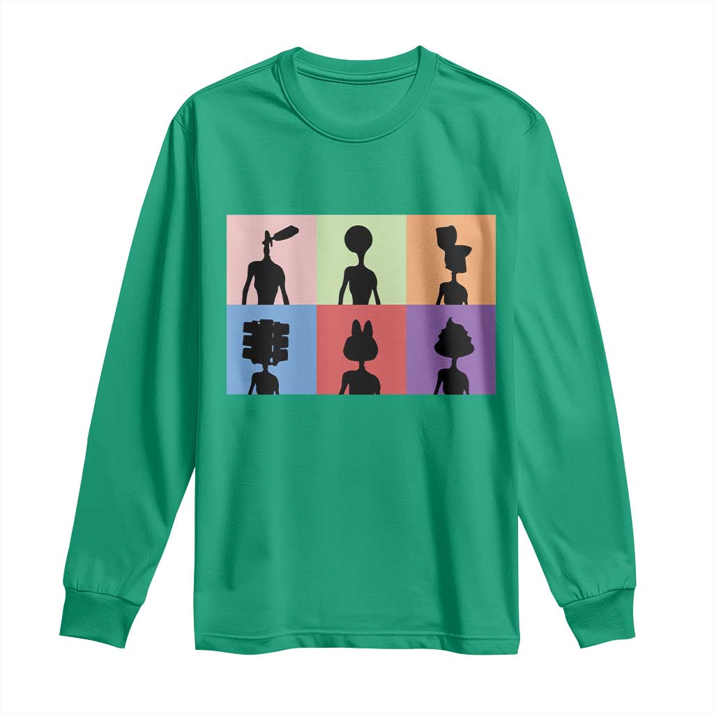 Funny Siren Head Long Sleeve Shirt Supernatural Cryptid Horror Monster TS11 Irish Green Print Your Wear