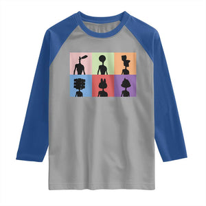 Funny Siren Head Raglan Shirt Supernatural Cryptid Horror Monster TS11 Sport Gray Royal Print Your Wear