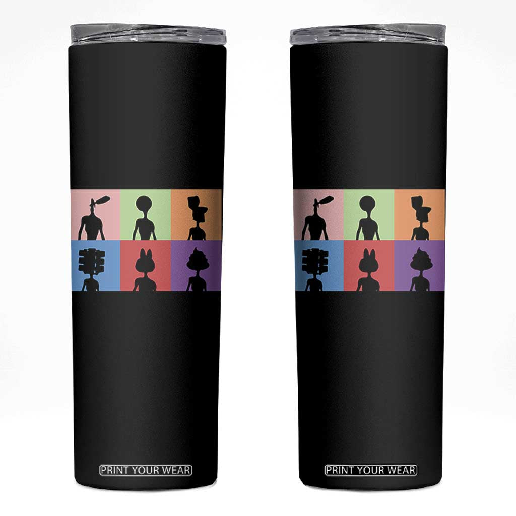 Funny Siren Head Skinny Tumbler Supernatural Cryptid Horror Monster TS11 Black Print Your Wear