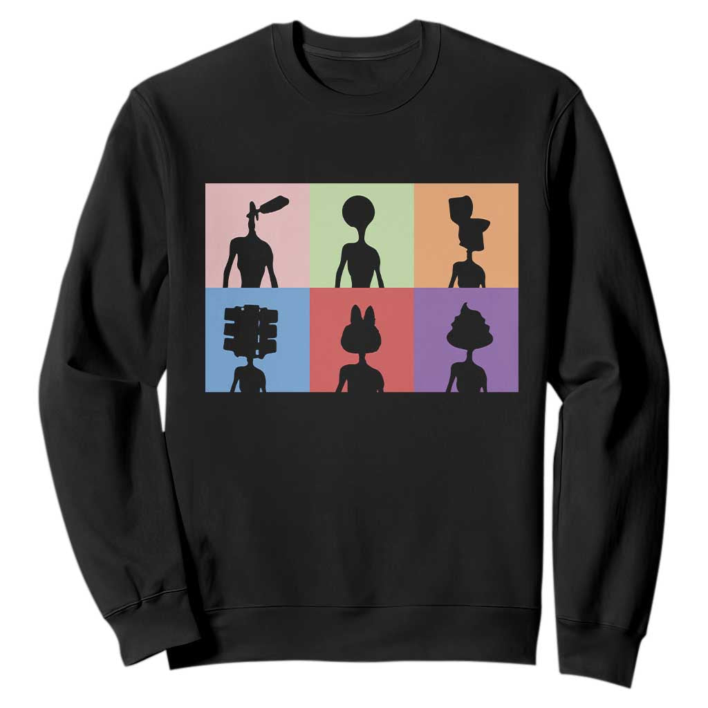 Funny Siren Head Sweatshirt Supernatural Cryptid Horror Monster TS11 Black Print Your Wear