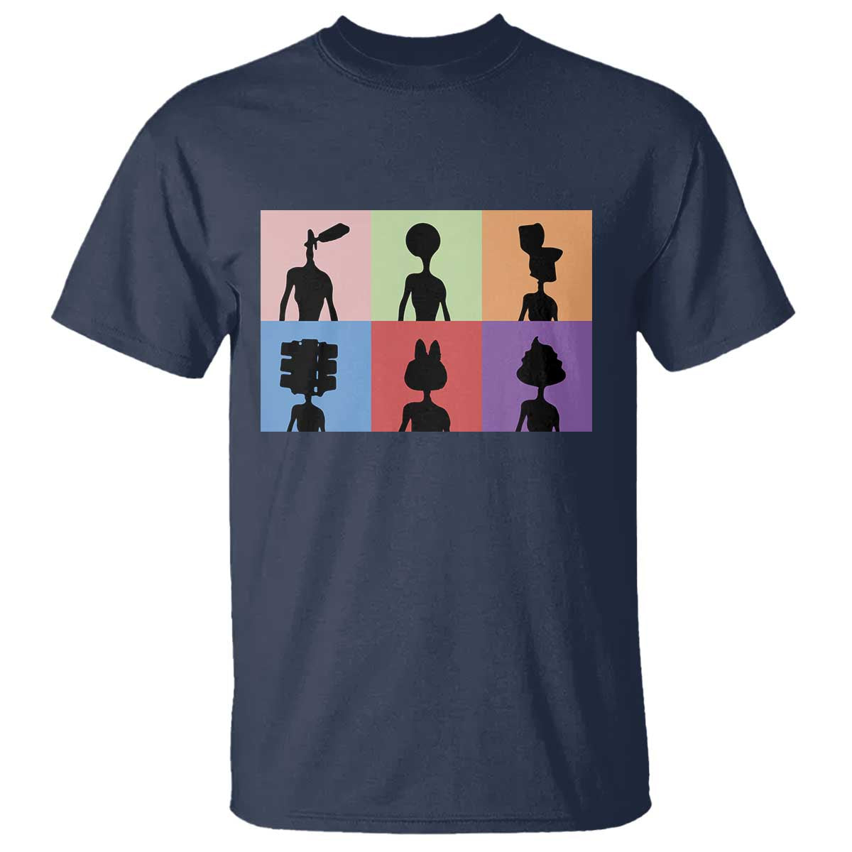 Funny Siren Head T Shirt Supernatural Cryptid Horror Monster TS11 Navy Print Your Wear