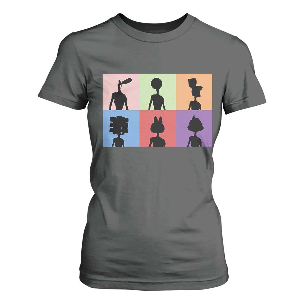 Funny Siren Head T Shirt For Women Supernatural Cryptid Horror Monster TS11 Dark Heather Print Your Wear