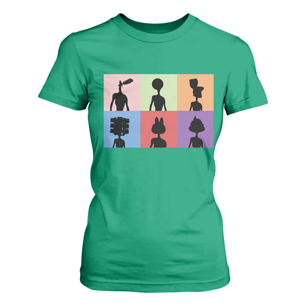 Funny Siren Head T Shirt For Women Supernatural Cryptid Horror Monster TS11 Irish Green Print Your Wear
