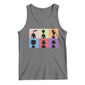 Funny Siren Head Tank Top Supernatural Cryptid Horror Monster TS11 Black Heather Print Your Wear
