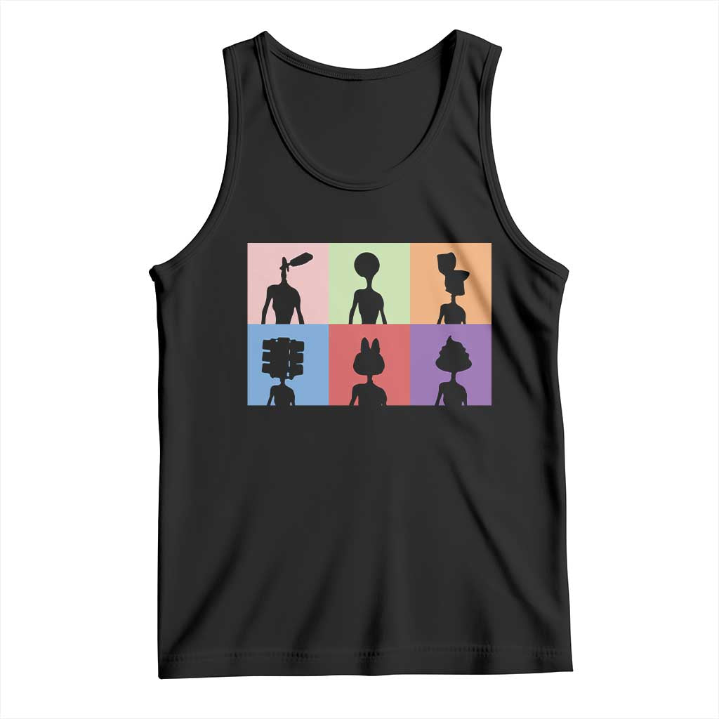 Funny Siren Head Tank Top Supernatural Cryptid Horror Monster TS11 Black Print Your Wear