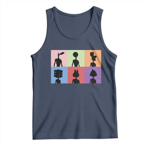 Funny Siren Head Tank Top Supernatural Cryptid Horror Monster TS11 Navy Print Your Wear
