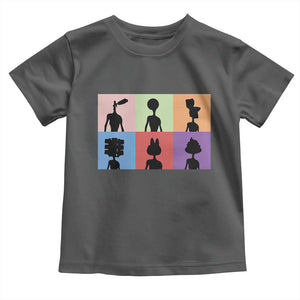 Funny Siren Head Toddler T Shirt Supernatural Cryptid Horror Monster TS11 Dark Heather Print Your Wear