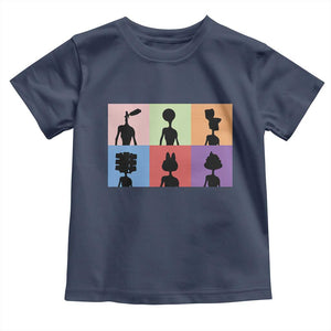 Funny Siren Head Toddler T Shirt Supernatural Cryptid Horror Monster TS11 Navy Print Your Wear