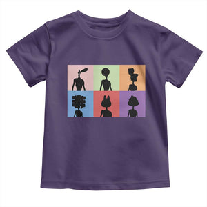 Funny Siren Head Toddler T Shirt Supernatural Cryptid Horror Monster TS11 Purple Print Your Wear