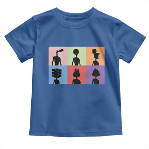 Funny Siren Head Toddler T Shirt Supernatural Cryptid Horror Monster TS11 Royal Blue Print Your Wear