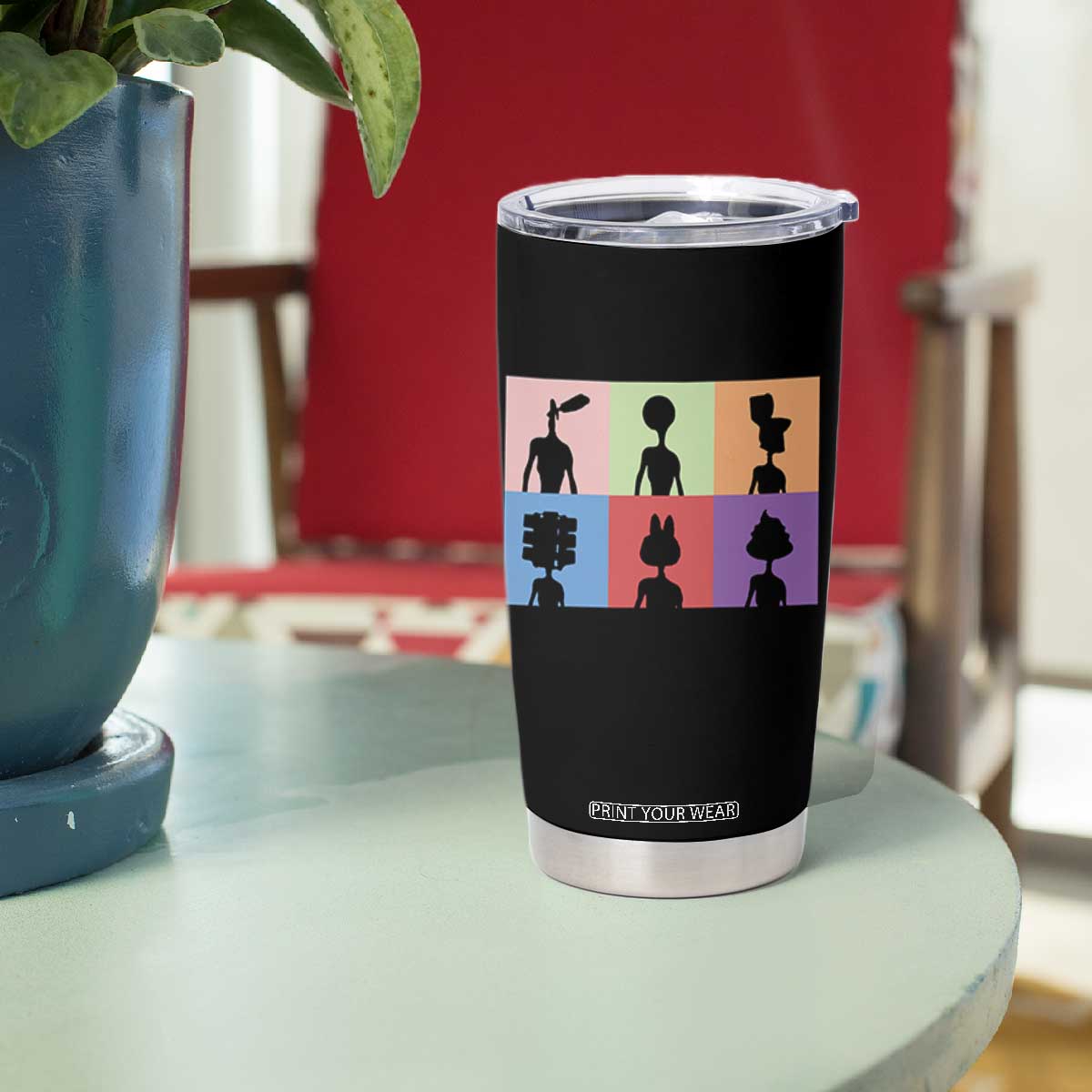Funny Siren Head Tumbler Cup Supernatural Cryptid Horror Monster TS11 Print Your Wear