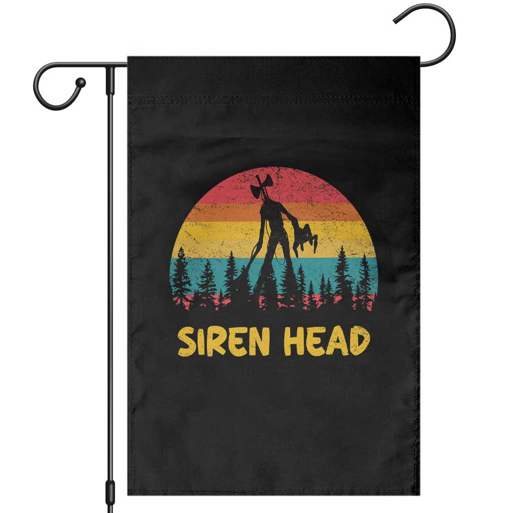 Siren Head Garden Flag Retro Supernatural Cryptid Horror Monster TS11 Black Print Your Wear