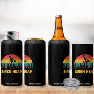 Siren Head 4 in 1 Can Cooler Tumbler Retro Supernatural Cryptid Horror Monster TS11 Print Your Wear