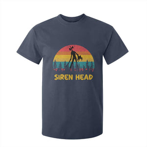 Siren Head T Shirt For Kid Retro Supernatural Cryptid Horror Monster TS11 Navy Print Your Wear