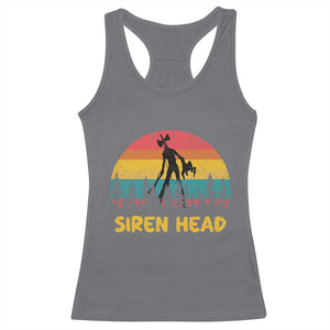 Siren Head Racerback Tank Top Retro Supernatural Cryptid Horror Monster TS11 Charcoal Print Your Wear