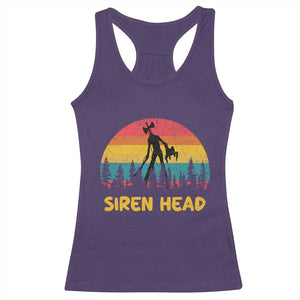 Siren Head Racerback Tank Top Retro Supernatural Cryptid Horror Monster TS11 Purple Print Your Wear