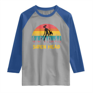 Siren Head Raglan Shirt Retro Supernatural Cryptid Horror Monster TS11 Sport Gray Royal Print Your Wear