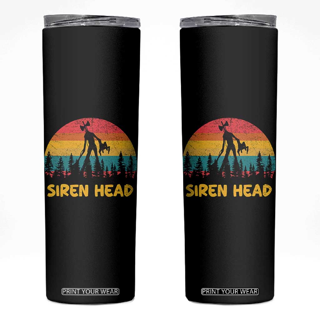 Siren Head Skinny Tumbler Retro Supernatural Cryptid Horror Monster TS11 Black Print Your Wear