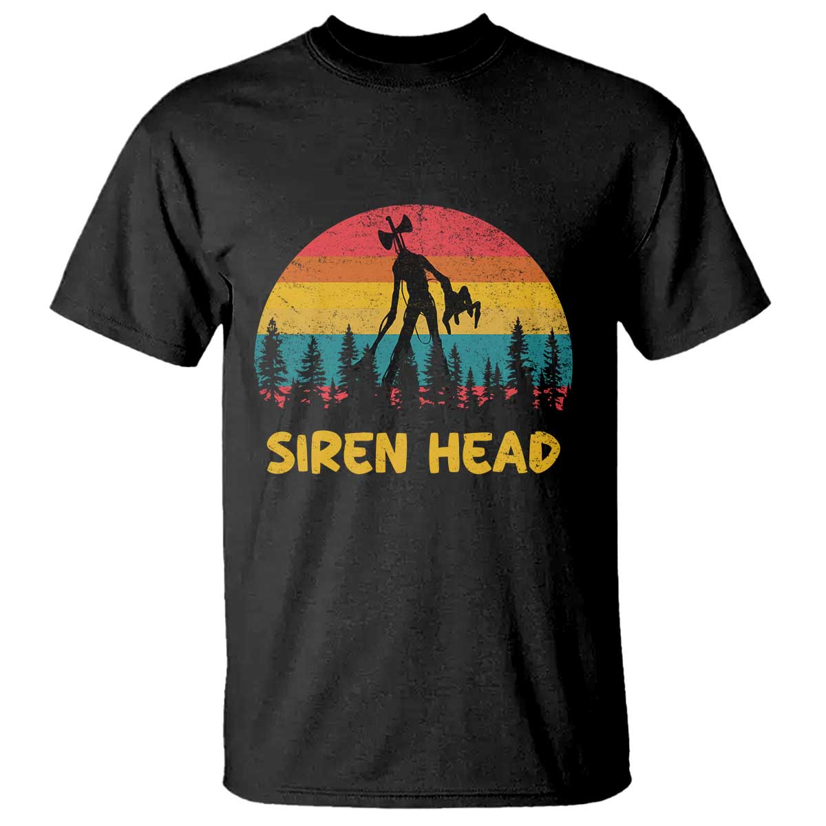 Siren Head T Shirt Retro Supernatural Cryptid Horror Monster TS11 Black Print Your Wear