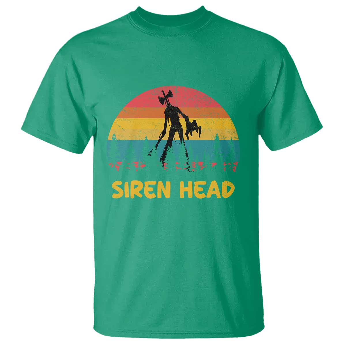 Siren Head T Shirt Retro Supernatural Cryptid Horror Monster TS11 Irish Green Print Your Wear