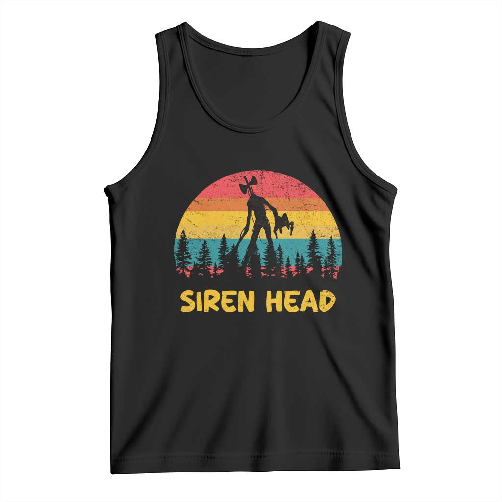 Siren Head Tank Top Retro Supernatural Cryptid Horror Monster TS11 Black Print Your Wear
