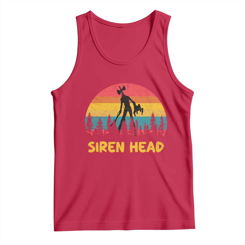Siren Head Tank Top Retro Supernatural Cryptid Horror Monster TS11 Red Print Your Wear