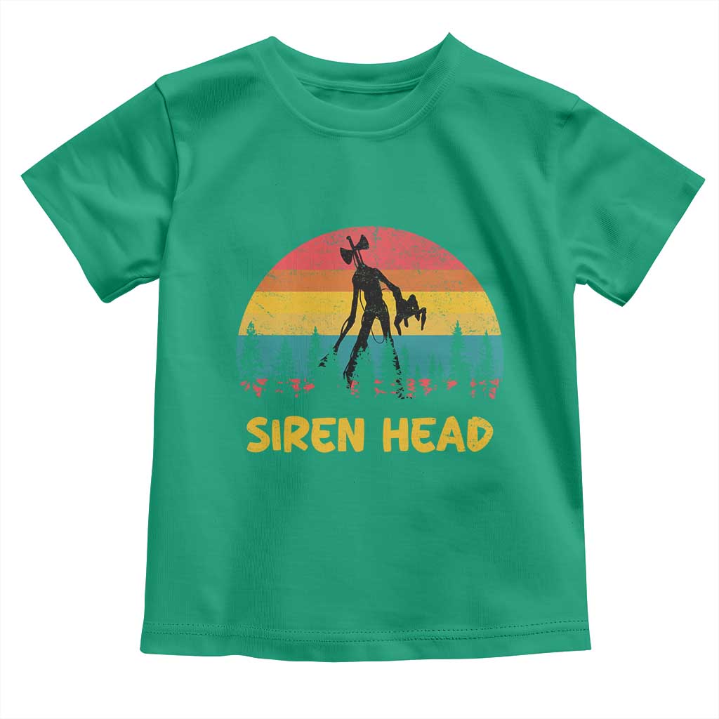 Siren Head Toddler T Shirt Retro Supernatural Cryptid Horror Monster TS11 Irish Green Print Your Wear