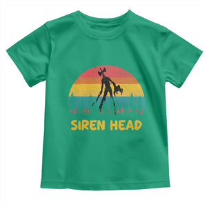 Siren Head Toddler T Shirt Retro Supernatural Cryptid Horror Monster TS11 Irish Green Print Your Wear