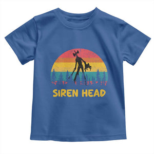 Siren Head Toddler T Shirt Retro Supernatural Cryptid Horror Monster TS11 Royal Blue Print Your Wear