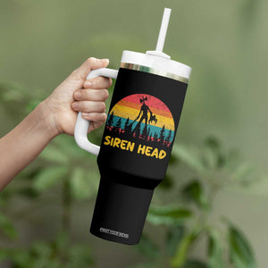Siren Head Tumbler With Handle Retro Supernatural Cryptid Horror Monster TS11 Print Your Wear