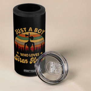 Funny Just A Boy Who Loves Siren Head 4 in 1 Can Cooler Tumbler Supernatural Cryptid Retro Monster TS11 Print Your Wear