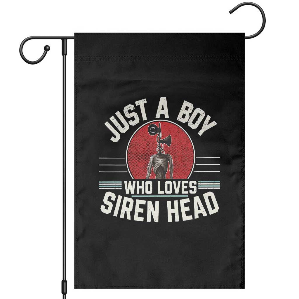 Funny Just A Boy Who Loves Siren Head Garden Flag Supernatural Cryptid Monster TS11 Black Print Your Wear
