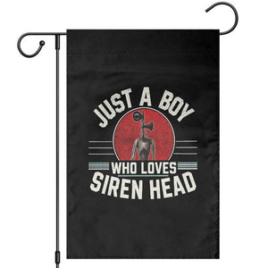 Funny Just A Boy Who Loves Siren Head Garden Flag Supernatural Cryptid Monster TS11 Black Print Your Wear
