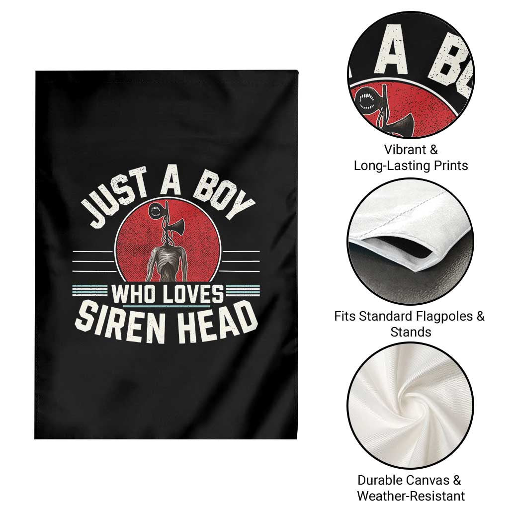 Funny Just A Boy Who Loves Siren Head Garden Flag Supernatural Cryptid Monster TS11 Print Your Wear