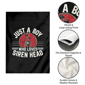 Funny Just A Boy Who Loves Siren Head Garden Flag Supernatural Cryptid Monster TS11 Print Your Wear